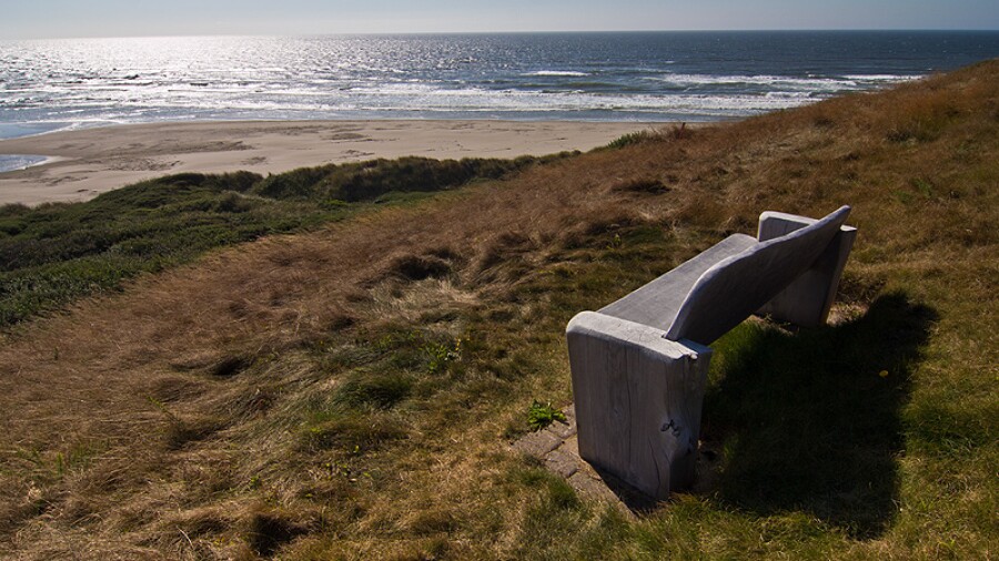 Bandon Dunes golf course - 17th tee