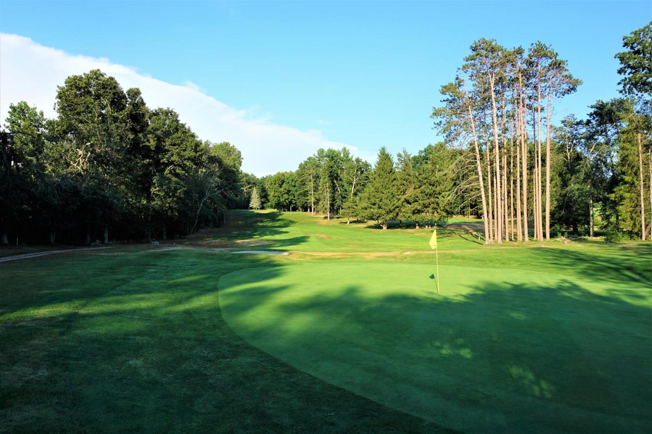 The third: beautiful four-par with links-like terrain tumbling down to this green. (Photo submitted by AptlyLinked on 08/24/2020)
