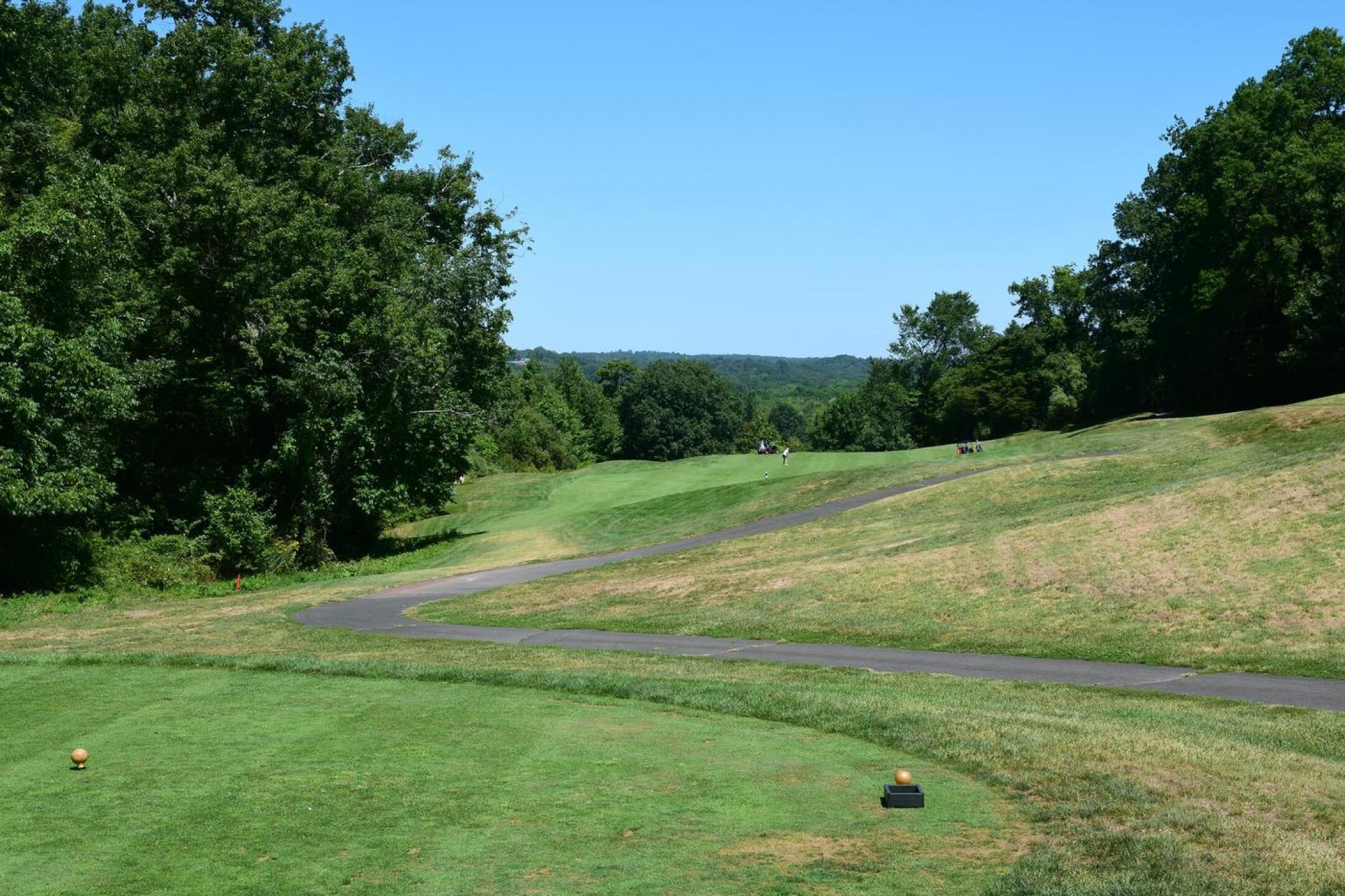 A view from the tee at the sixth hole. It is a surprisingly difficult test–if mainly for its blind, downhill second shot. (Photo submitted by AptlyLinked on 08/23/2025)