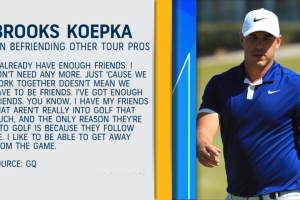 Brooks Koepka On Befriending Tour Pros