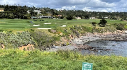 Pebble Beach Golf Links - hole 8 new rough