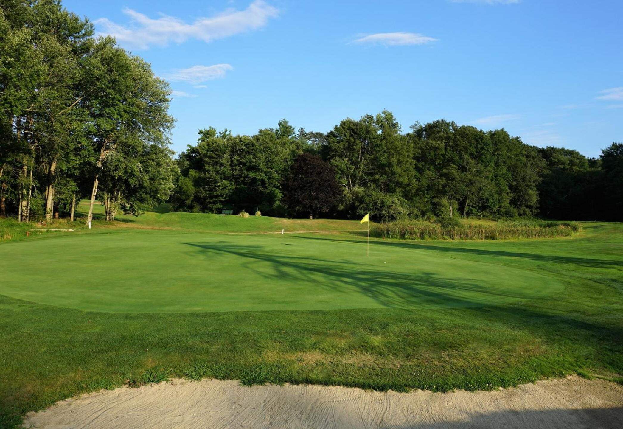 Five: Seen from its left flank, this short par-3, on which the tee shot is hit over marsh. (Photo submitted by AptlyLinked on 08/24/2020)