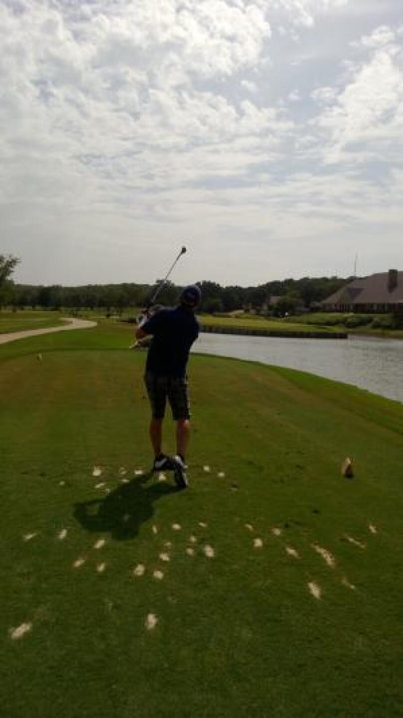 #9 Sawgrass landed on the fringe 2 feet from edge. Whewww!! (Photo submitted by ploploplo on 08/11/2013)