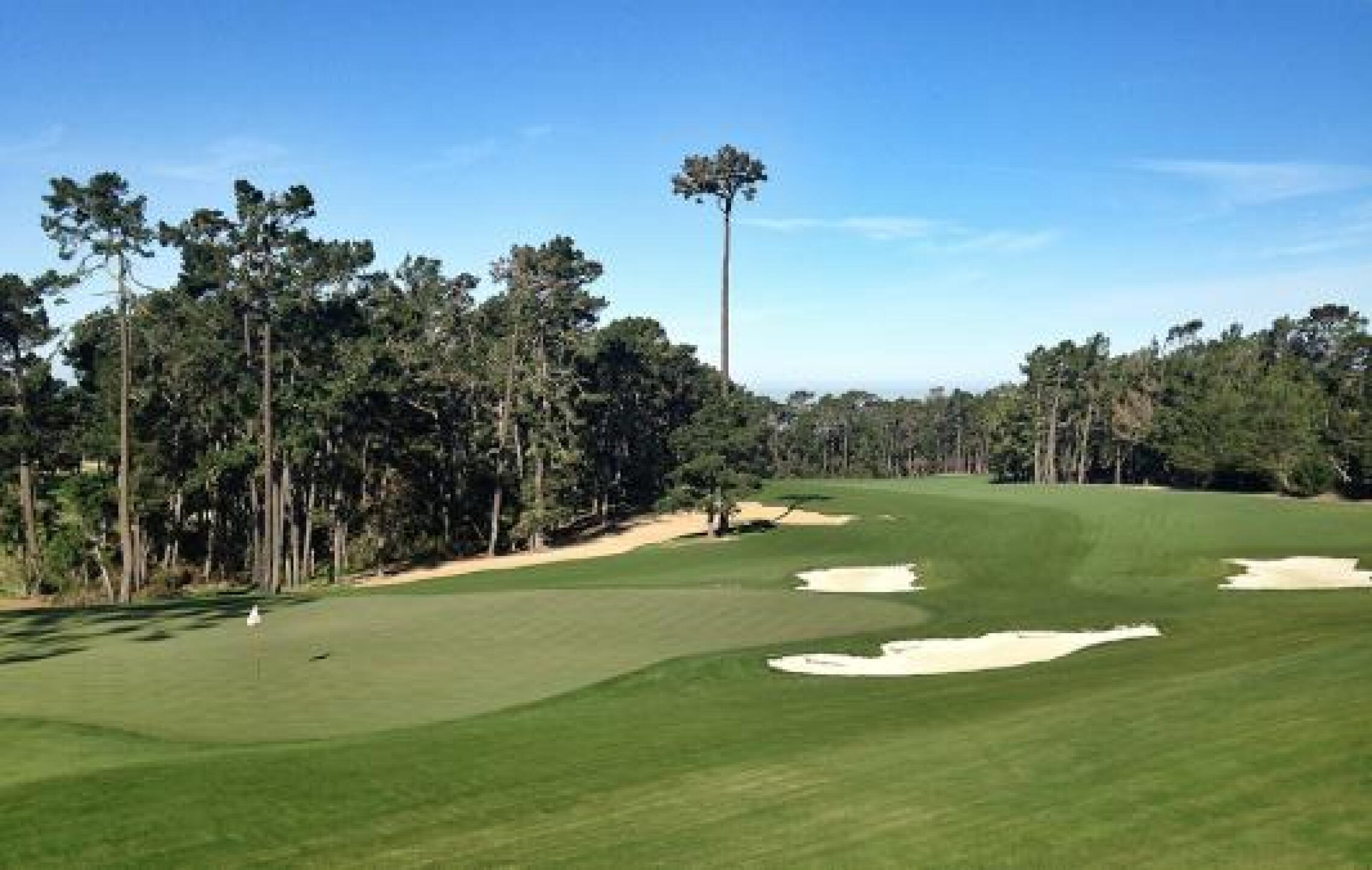 The 18th green from the back deck of Poppy's new clubhouse. (Photo submitted by MattGinellaGA on 03/29/2014)