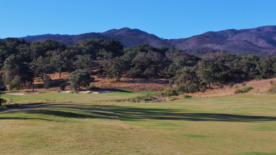 Rancho San Marcos Golf Course - hole 12 uphill
