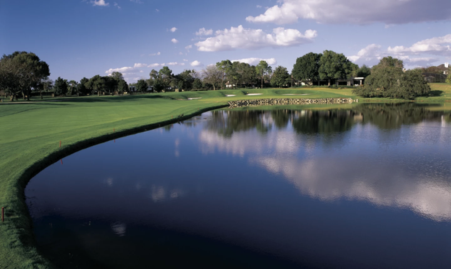 The 18th hole at Bay Hill Club & Lodge