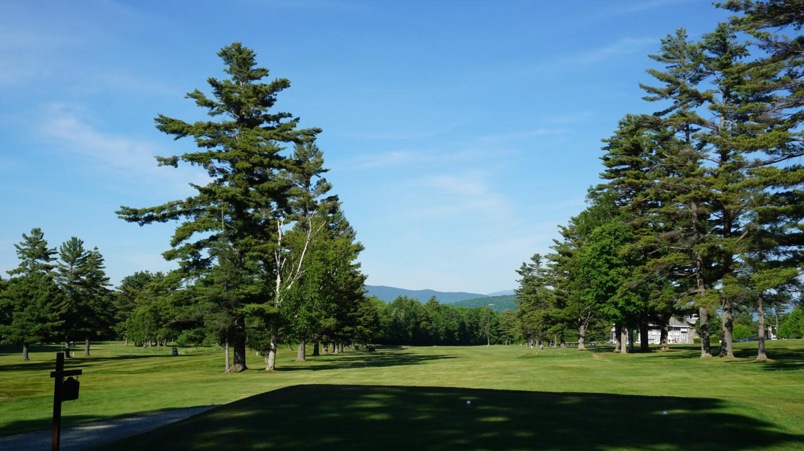 16th: This 614-yard par-6 can be reached in three strokes by long-hitters, and perhaps three stout shots by average players. The pin is visible, actually, in this slight zoom shot. (Photo submitted by AptlyLinked on 06/22/2020)