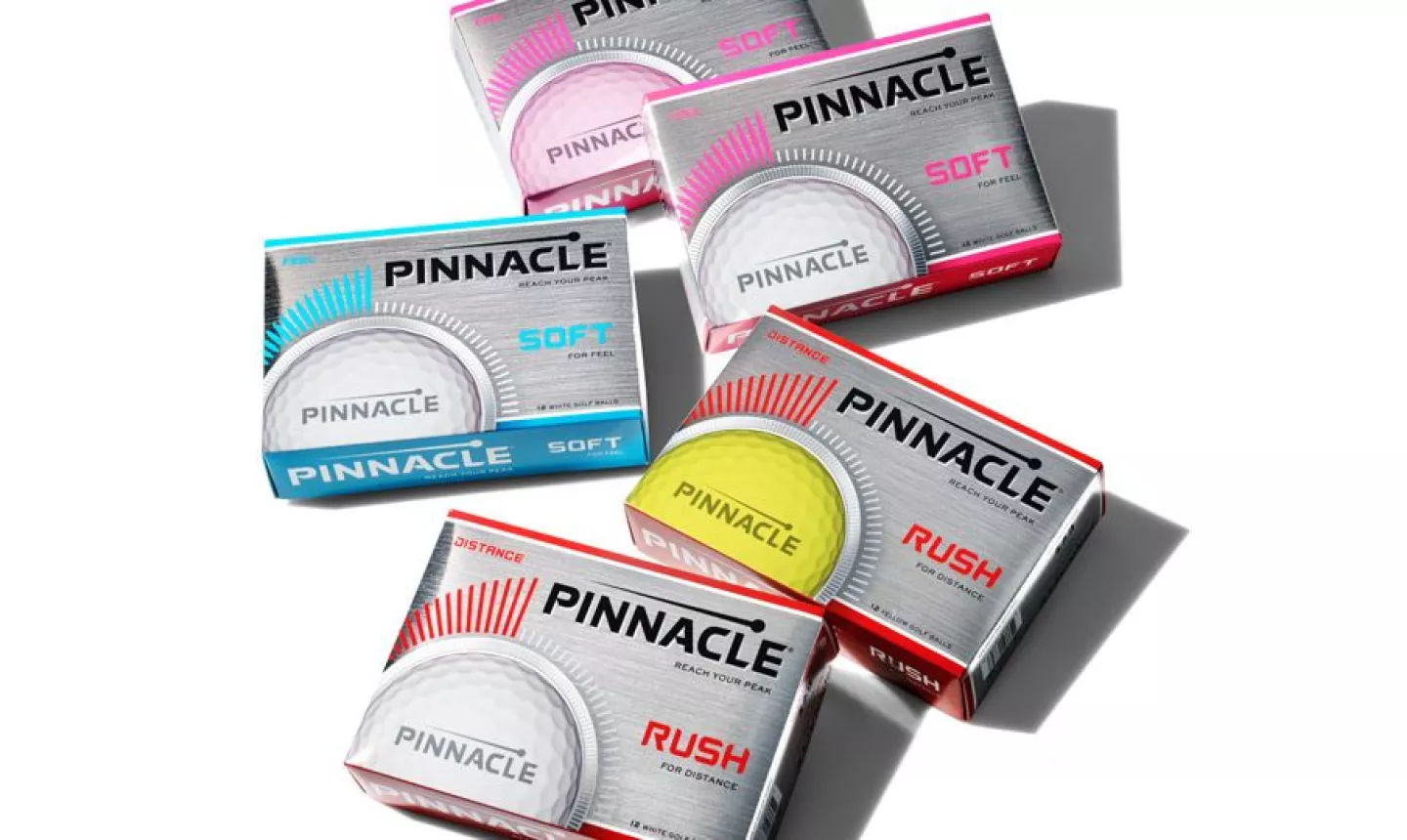 Pinnacle Rush and Soft golf balls