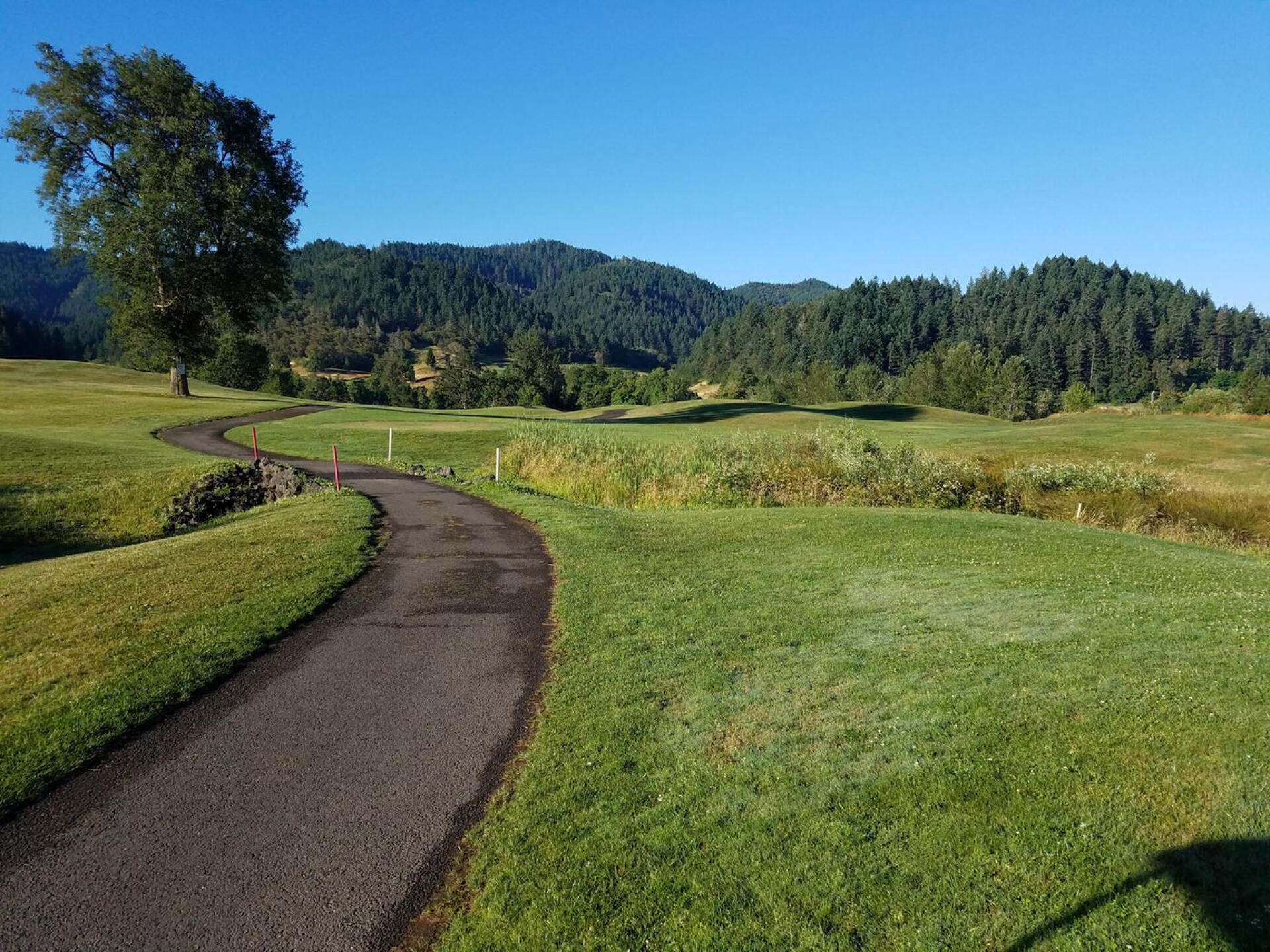 1st tee box, gorgeous par 4 to start (Photo submitted by Titaniumhen on 07/22/2017)