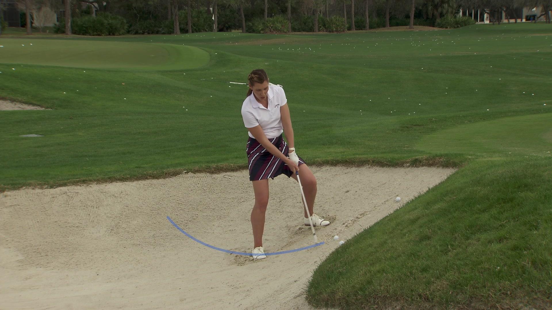 Uphill Greenside Bunker Lies