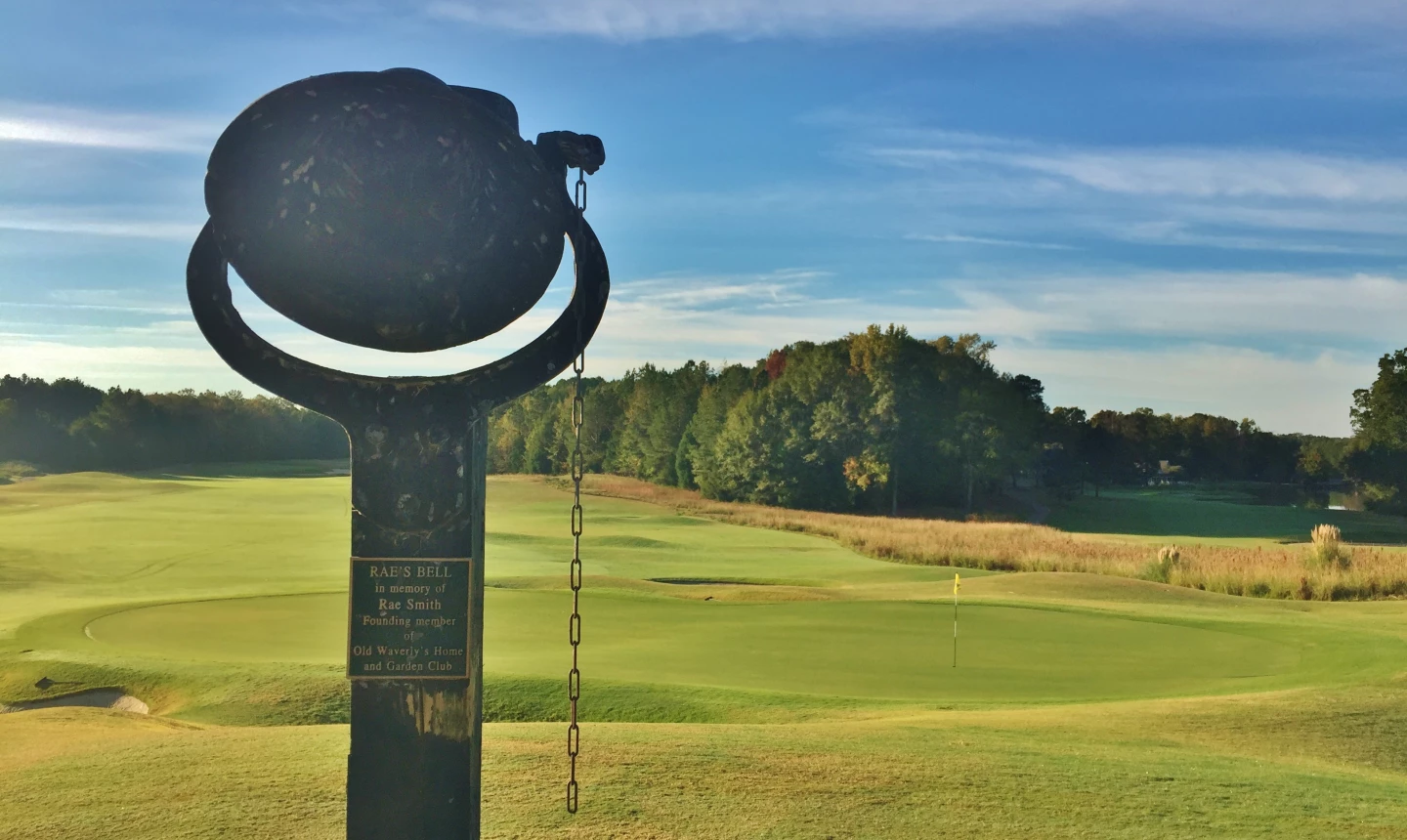 Old Waverly Golf Club - hole 9 bell