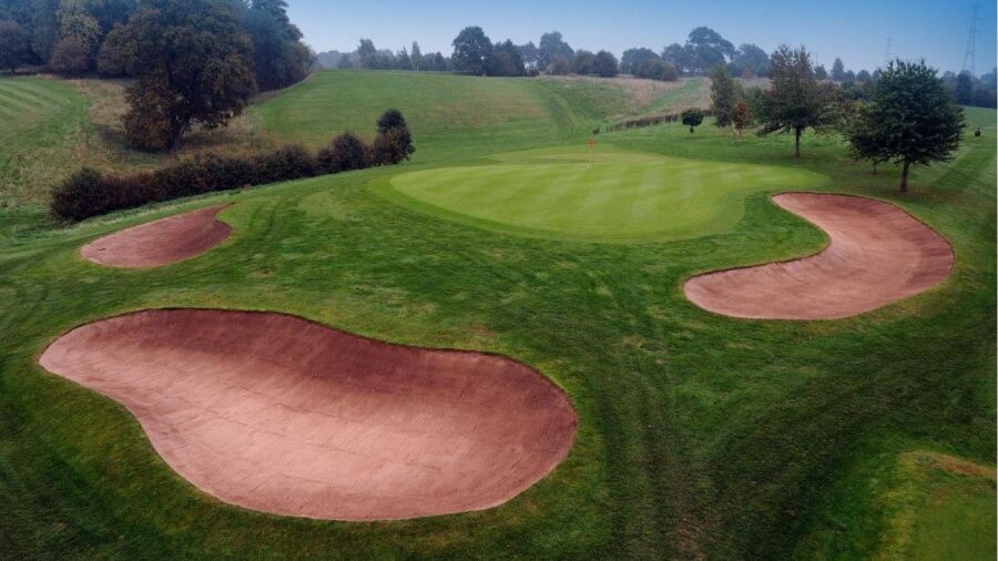 18th green at Hawkesyard