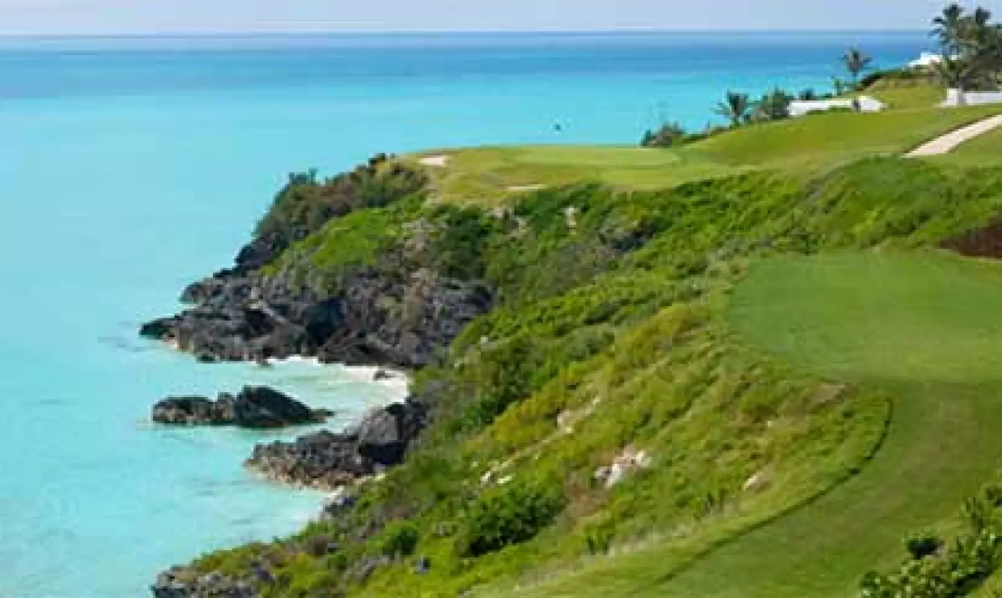 Port Royal Golf Course's 16th hole is one of the most memorable you'll play on Bermuda golf vacations.