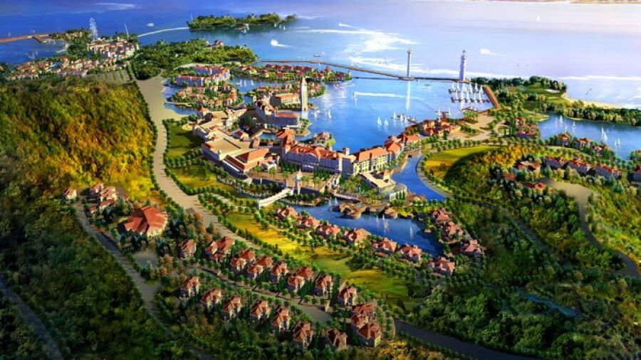 Admirals GC at Nine Dragons: Aerial view