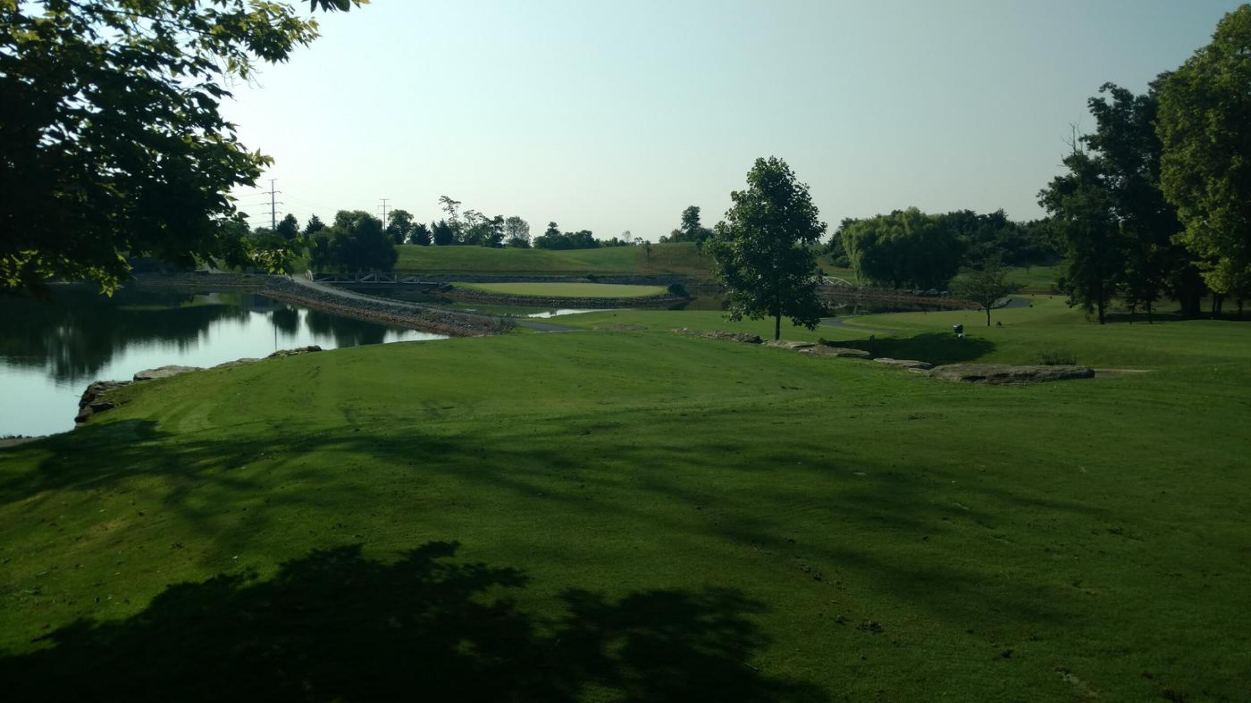 Rock course's island greeen par-3 7th. (Photo submitted by Back9Ben on 07/21/2017)