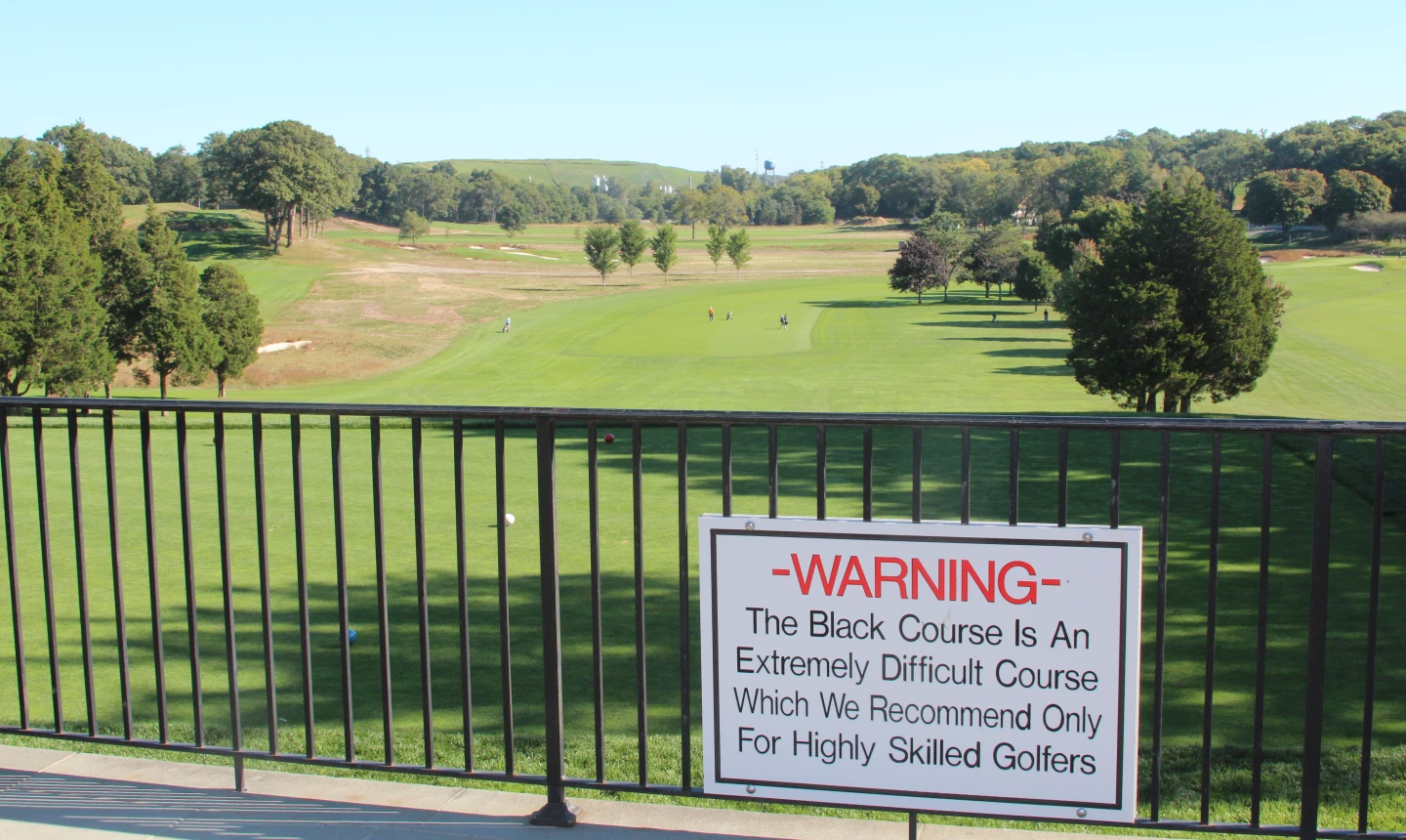 Bethpage Black golf course - sign
