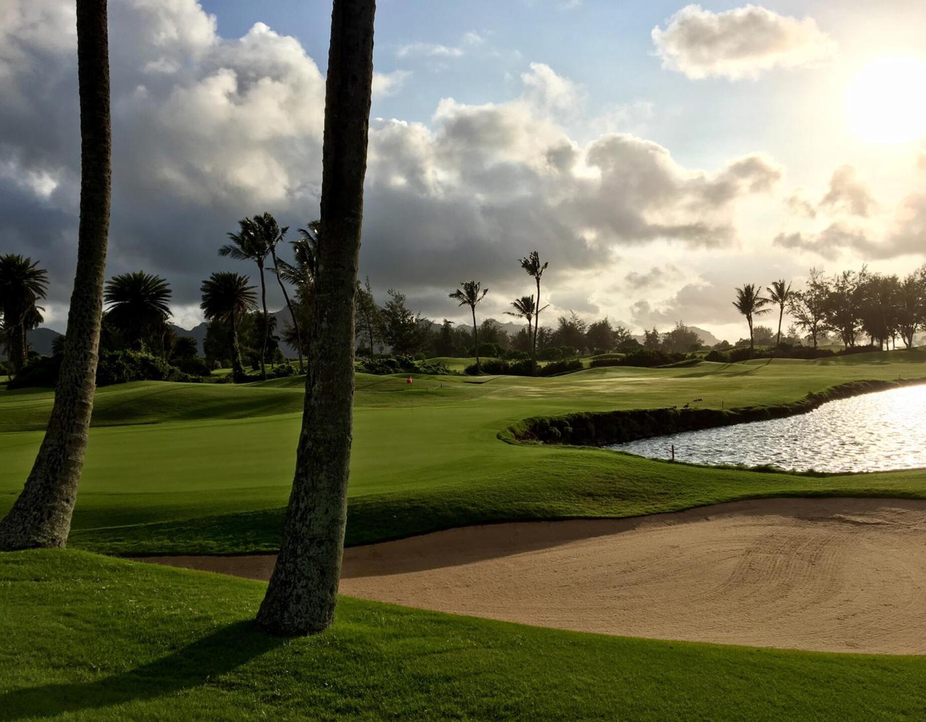 From behind 18th green. (Photo submitted by BrandonWebb on 06/07/2018)
