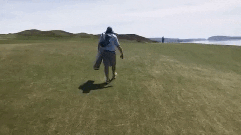 Chambers Bay - walking with Cole Haan shoes