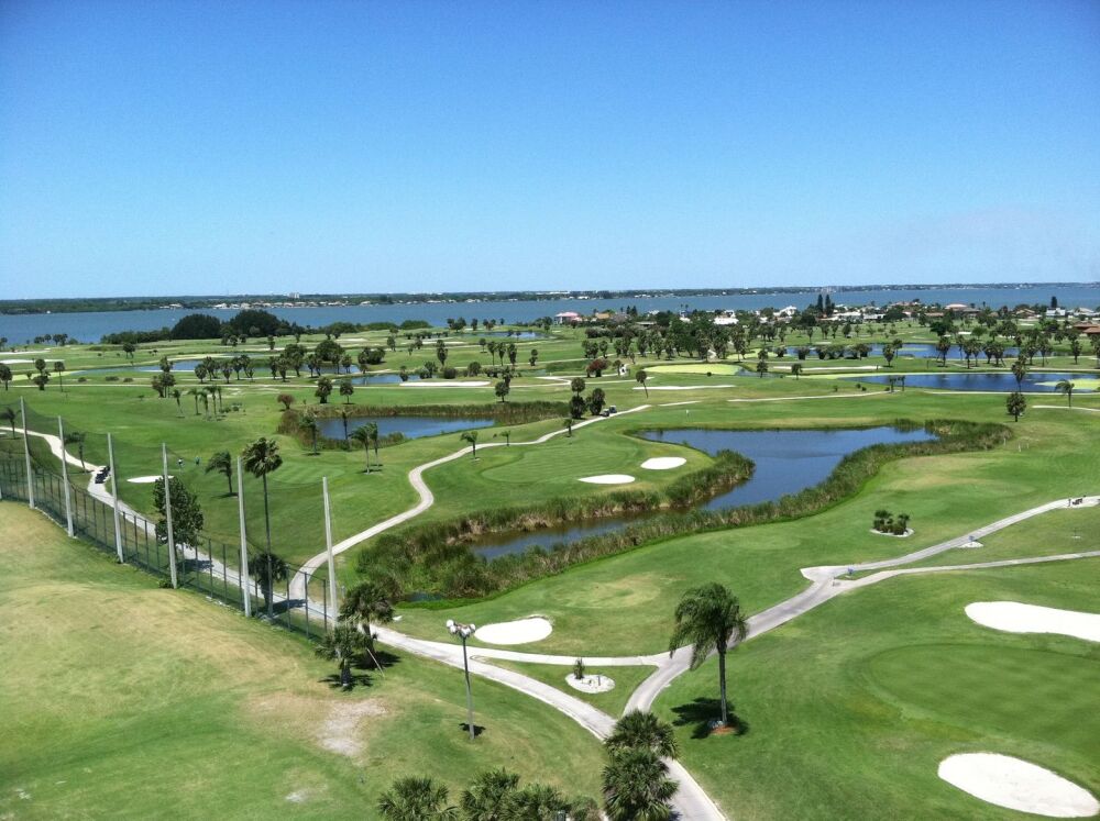 Aerial view of the courses at the Hyatt Regency Grand Reserve Puerto Rico