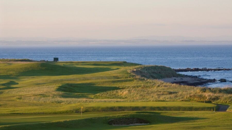 1st and 2nd holes on the Balcomie Links