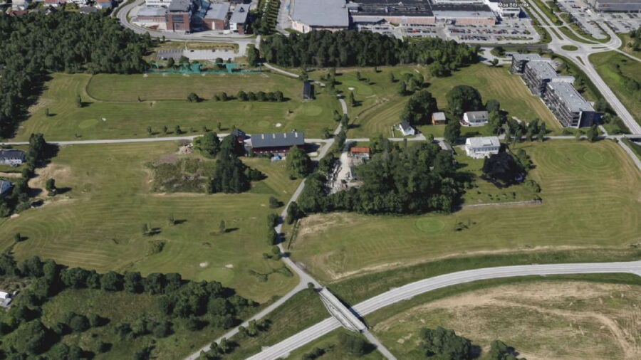 Moa GC: Aerial view