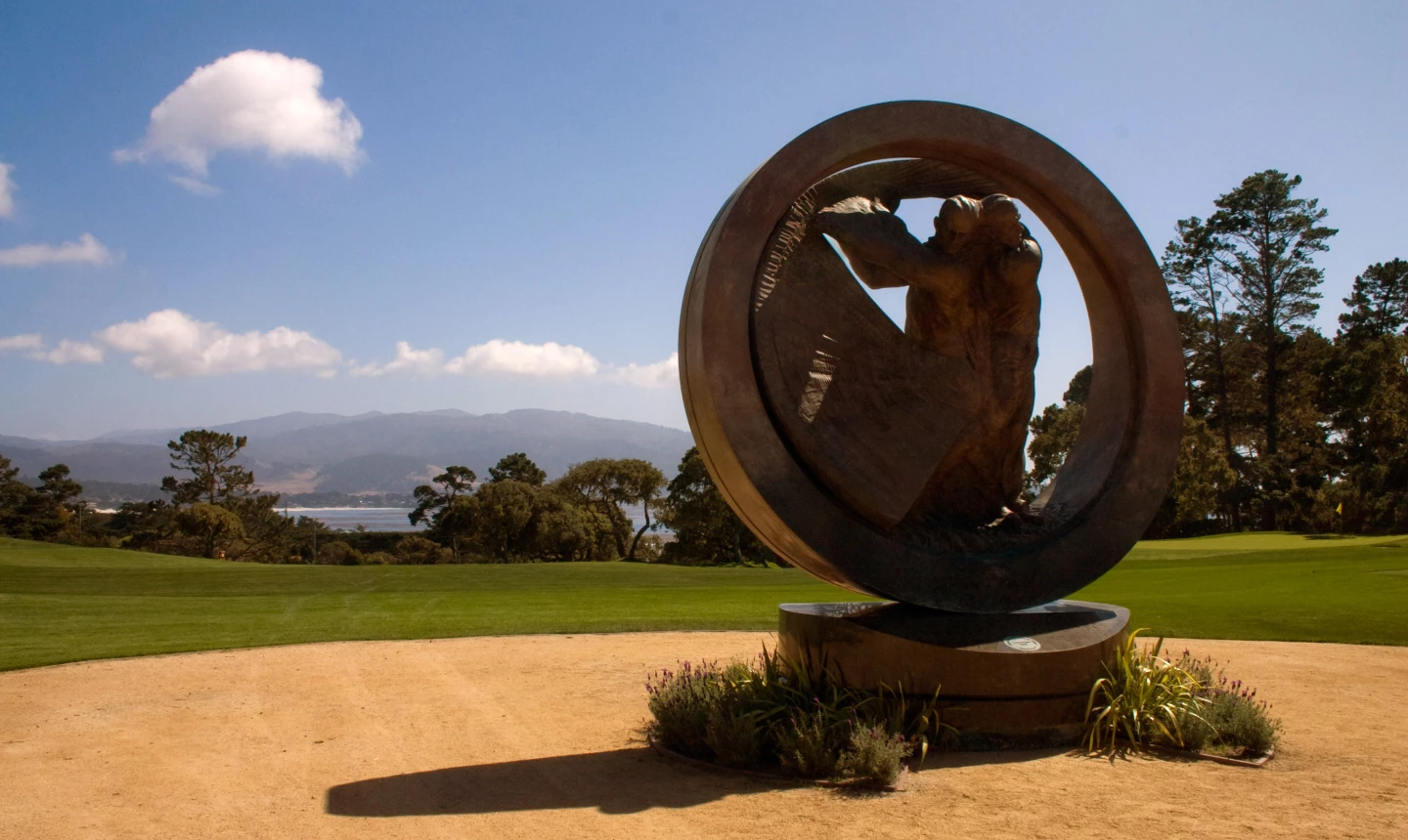 Peter Hay Golf Course at Pebble Beach - monument 