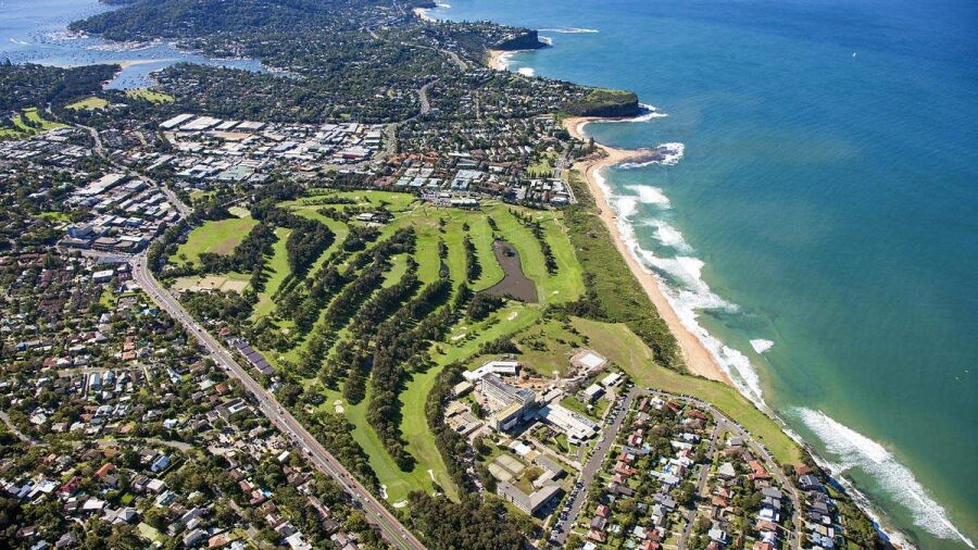 Mona Vale: aerial view