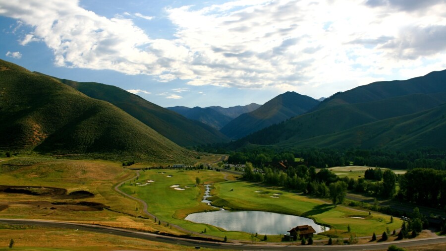 Sun Valley Resort's White Clouds golf course - holes 1 and 9