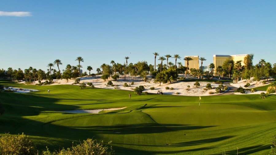 Bali Hai golf course in Las Vegas - hole 14