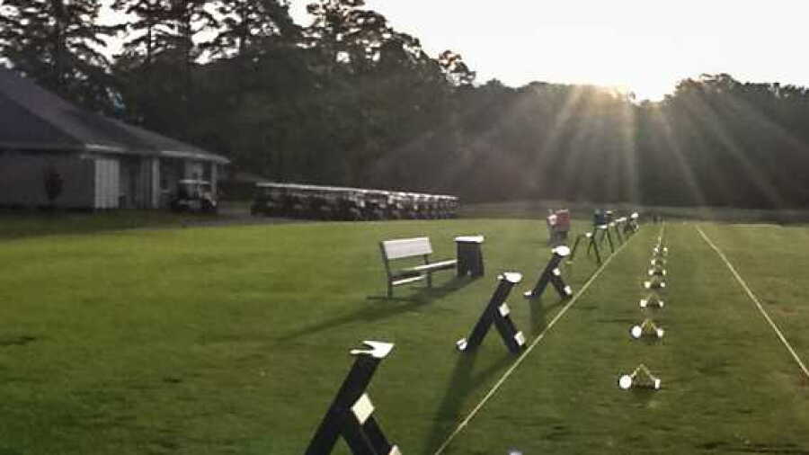 The Pines GC at Fort Eustis: Driving range