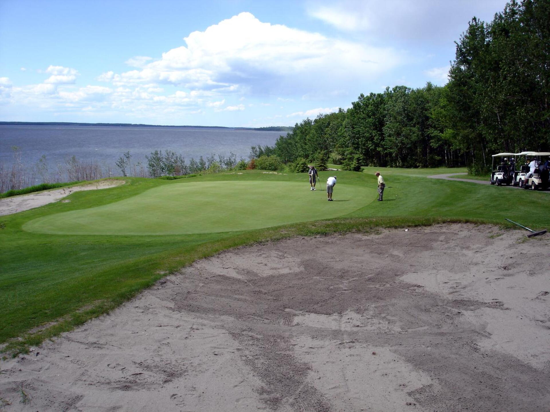 Lac La Biche Golf Club, Hole 8, Par 3, 178 yds (Photo submitted by DYakimec on 02/17/2016)