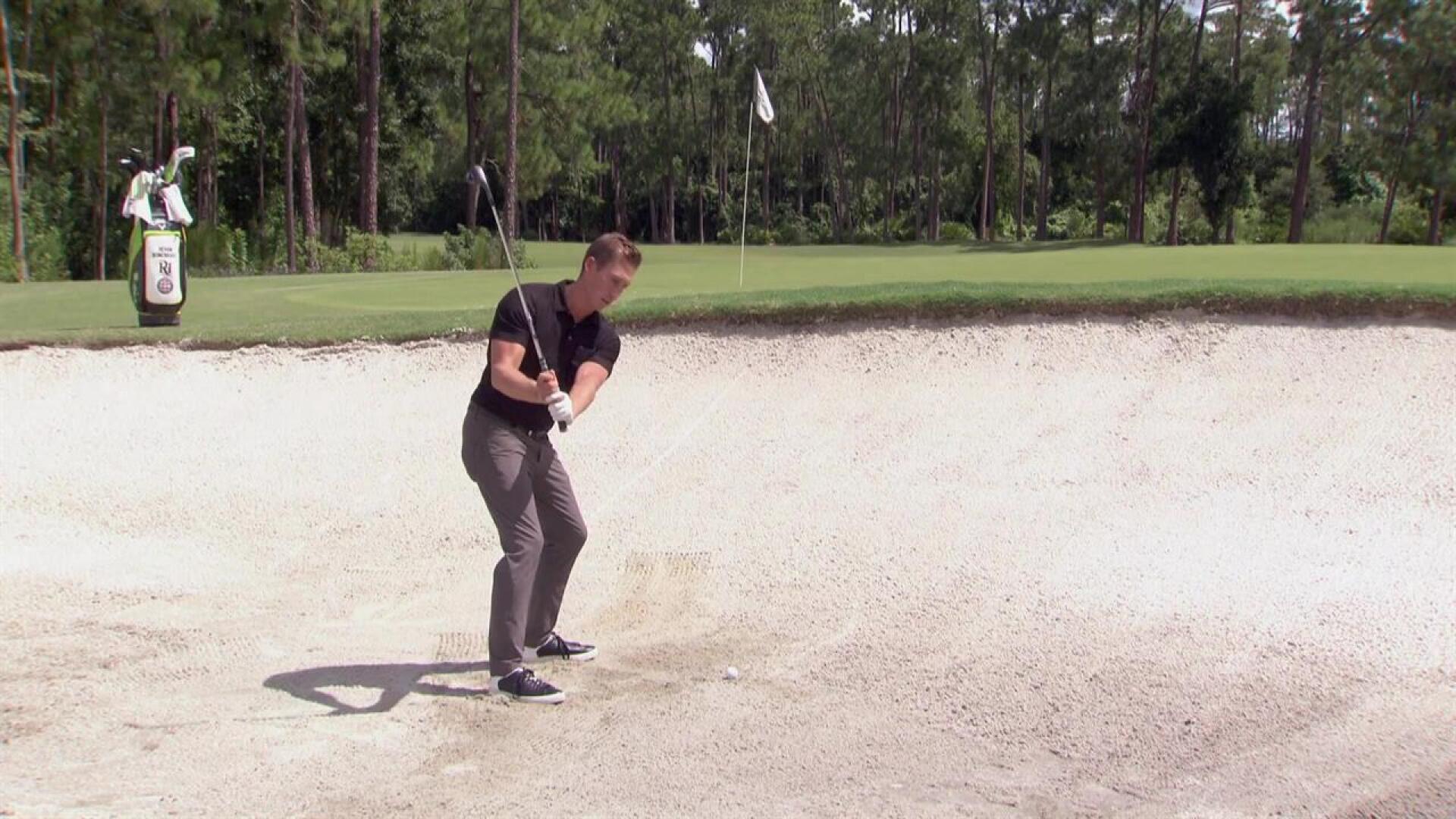 How to Hit the Short Sided Bunker Shot