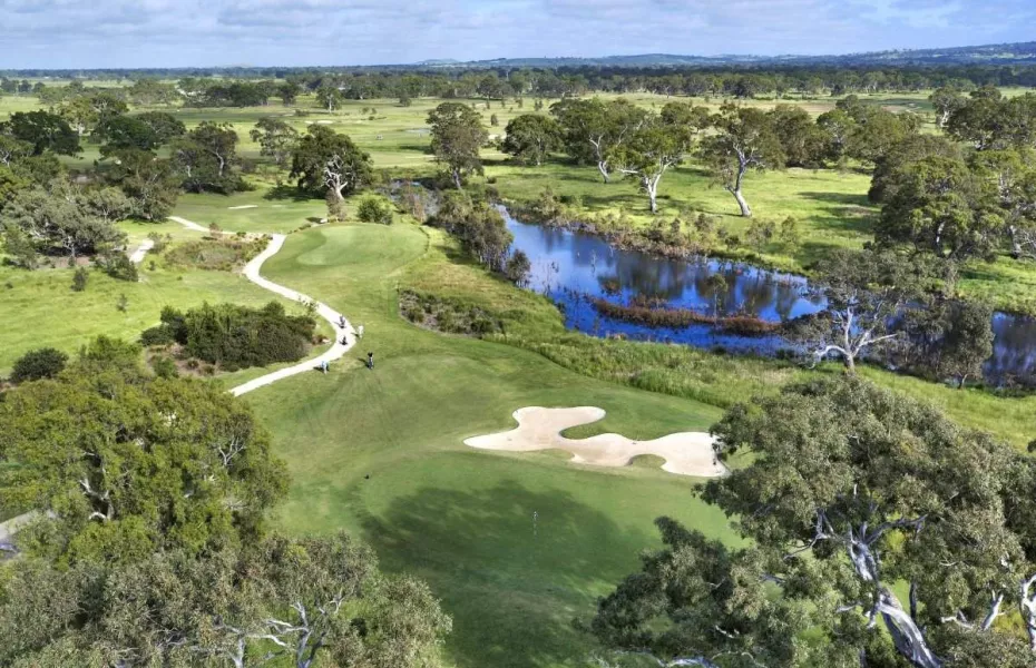 Growling Frog: aerial view