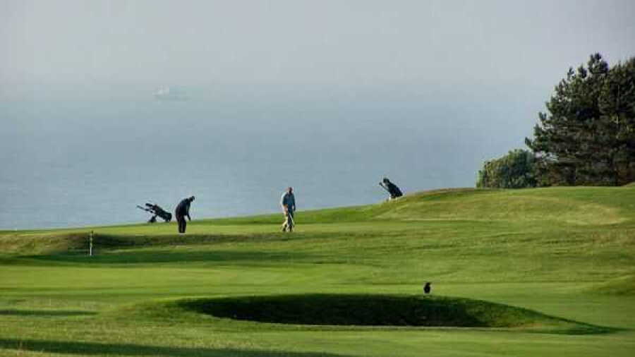 Clifftop views at Walmer & Kingsdown Golf Club