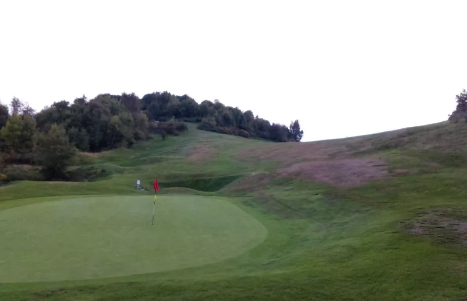 15th green at Llanymynech