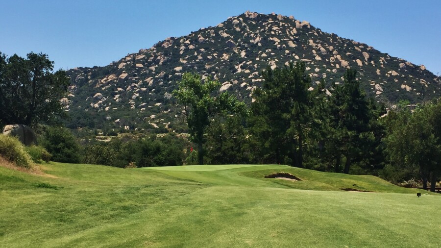 Mt. Woodson Golf Course - mountain 