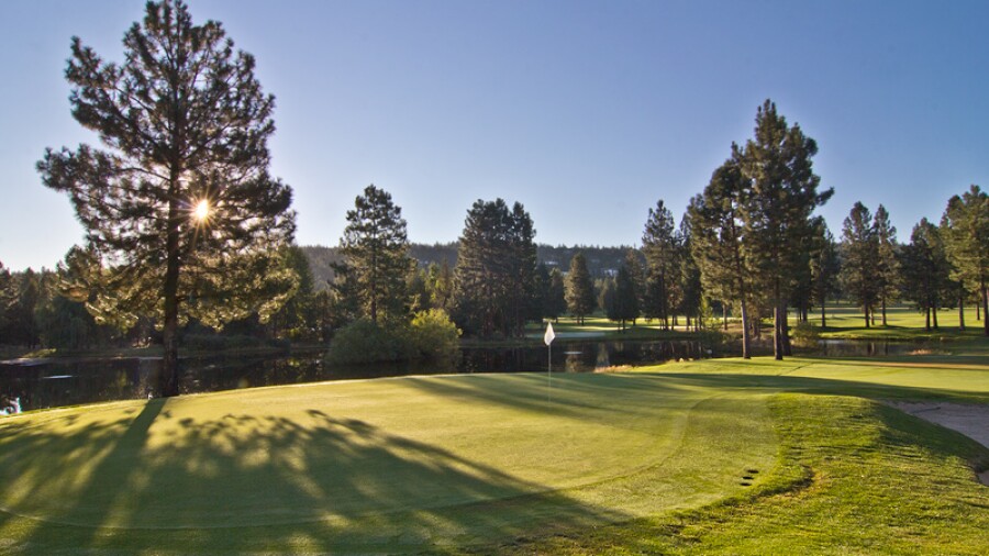 Awbrey Glen Golf Club - first green