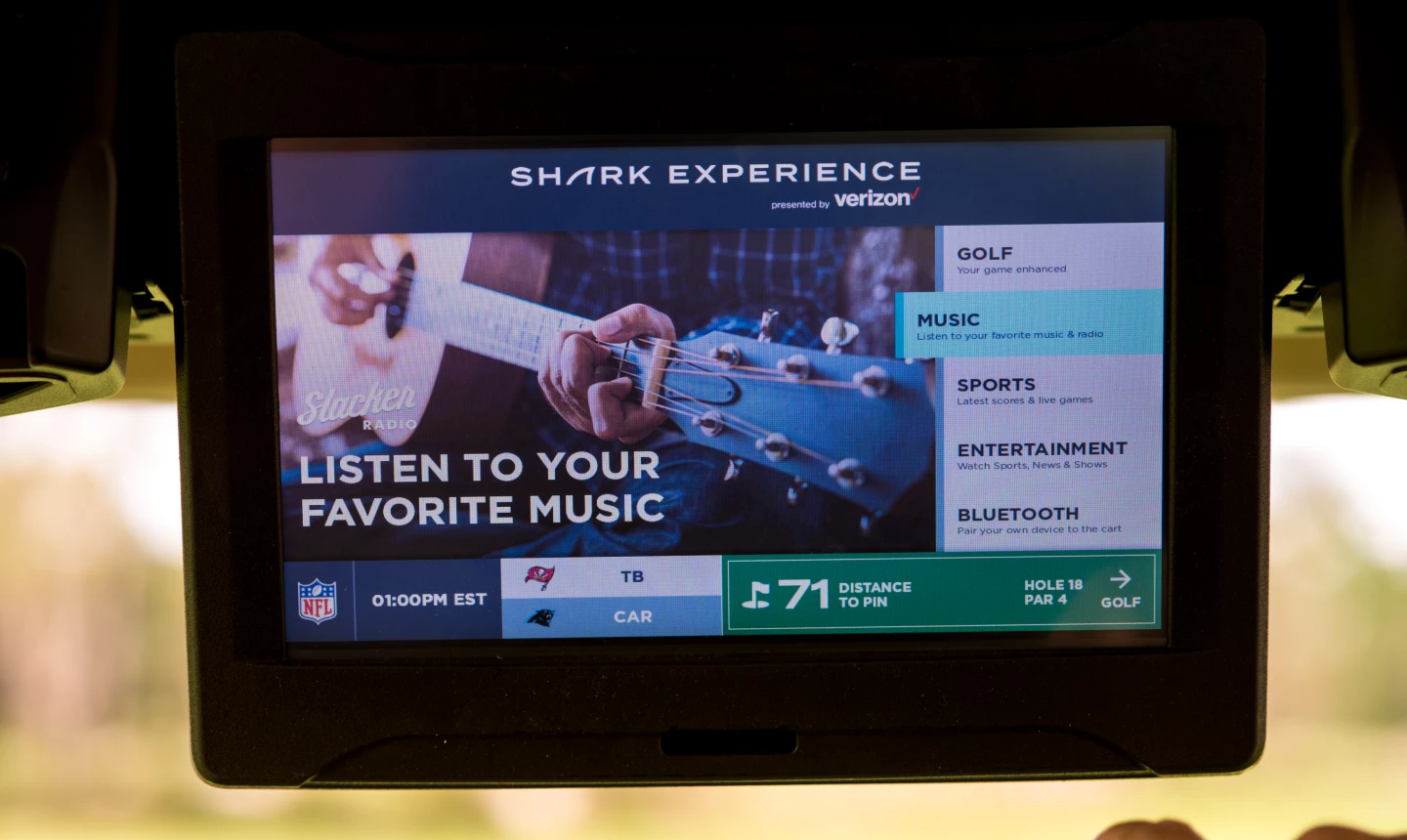 The Shark Experience - home screen  