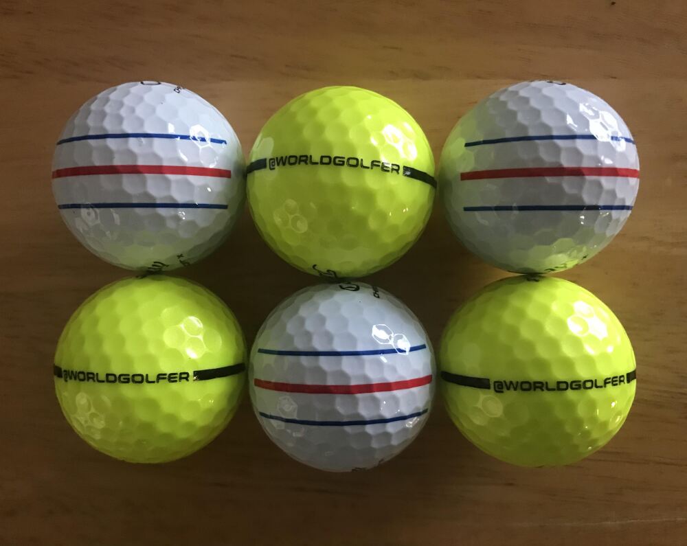 Golf balls - aiming lines