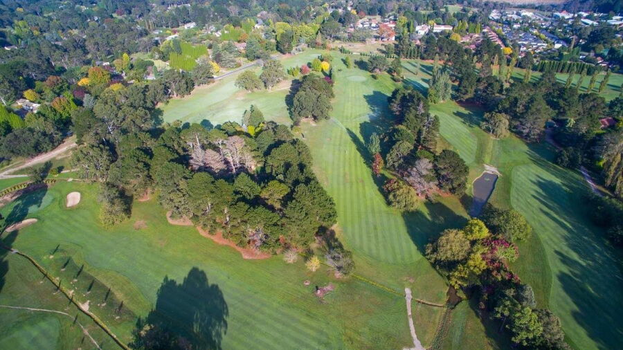 Aerial view from Bowral GC