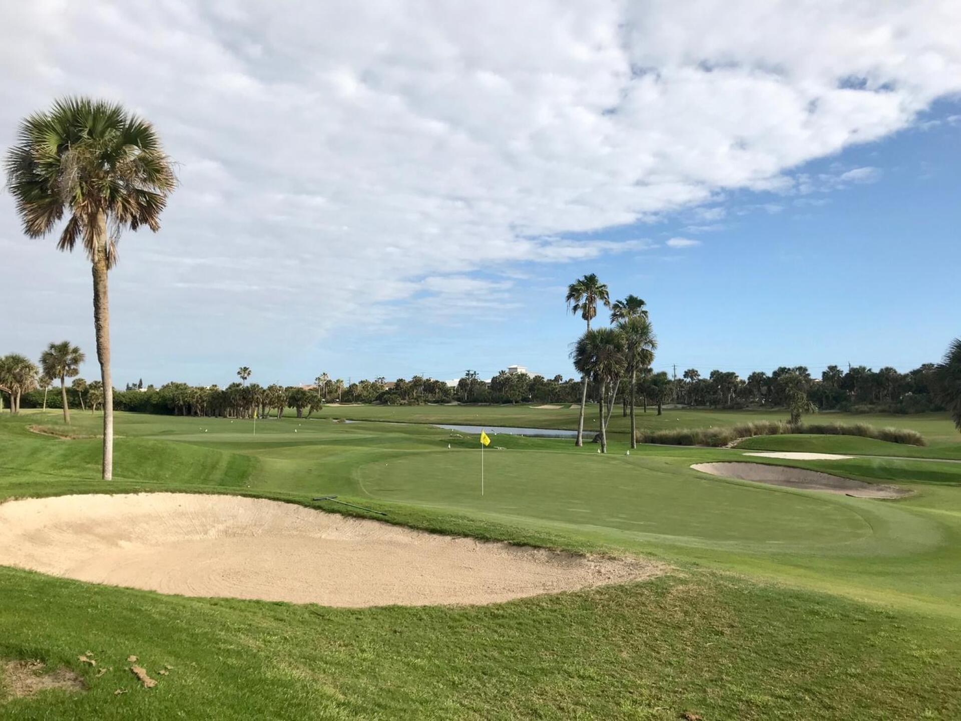 The par-5 7th green at Oceanside Country Club. (Tim Gavrich) (Photo submitted by TimGavrichGP on 03/28/2018)