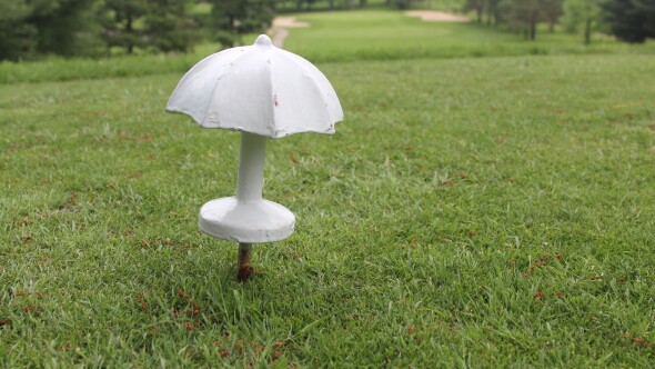 Latrobe C.C. golf course - Arnold Palmer umbrella