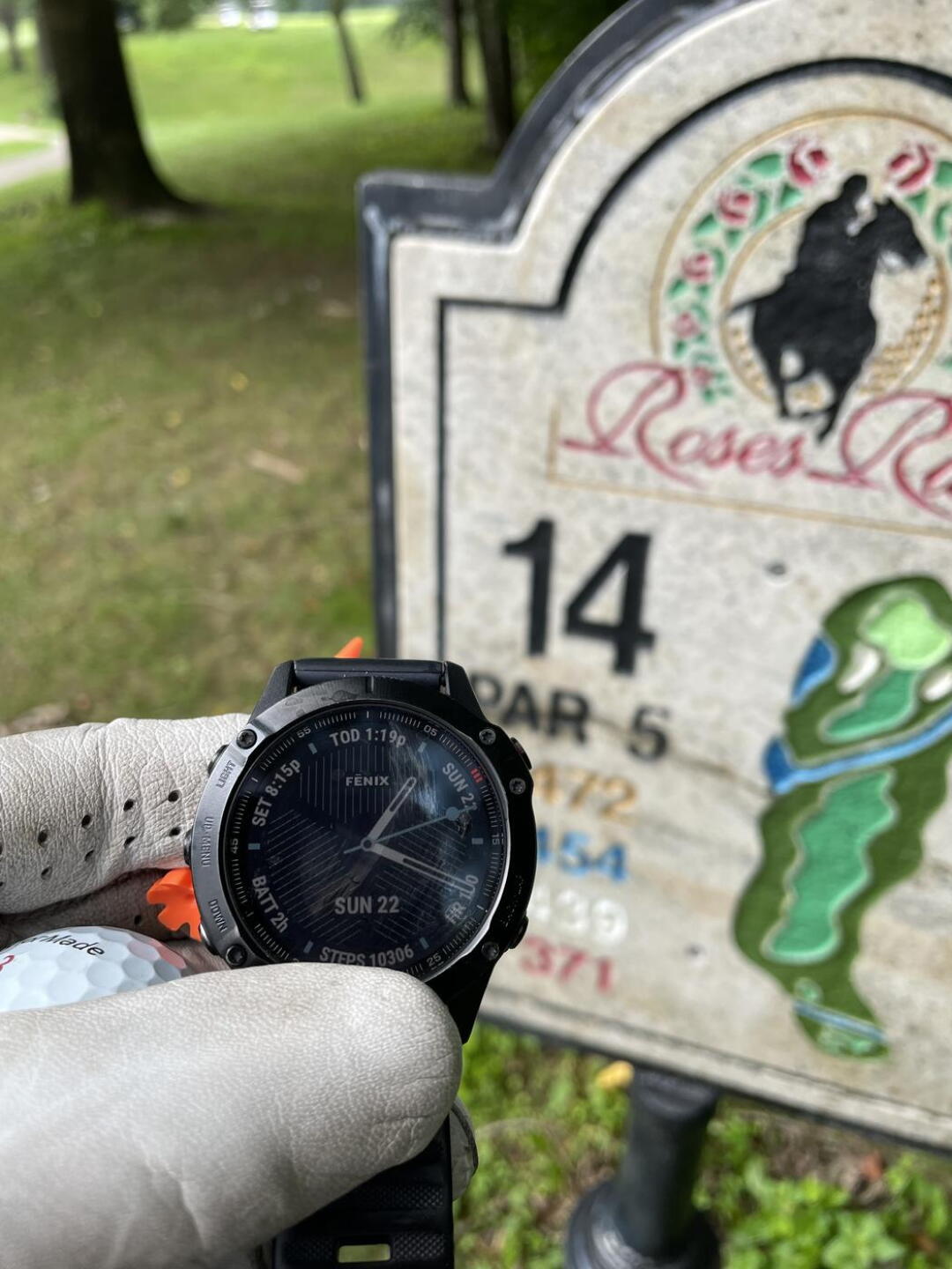 Waiting to tee off on hole 14, over 4 hours into the round. (Photo submitted by u625100169 on 08/22/2021)