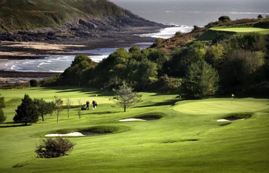 Eleveted tees at Langland Bay GC