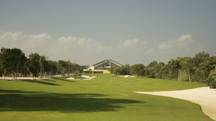 El Camaleon Golf Club in Mexico - hole 18