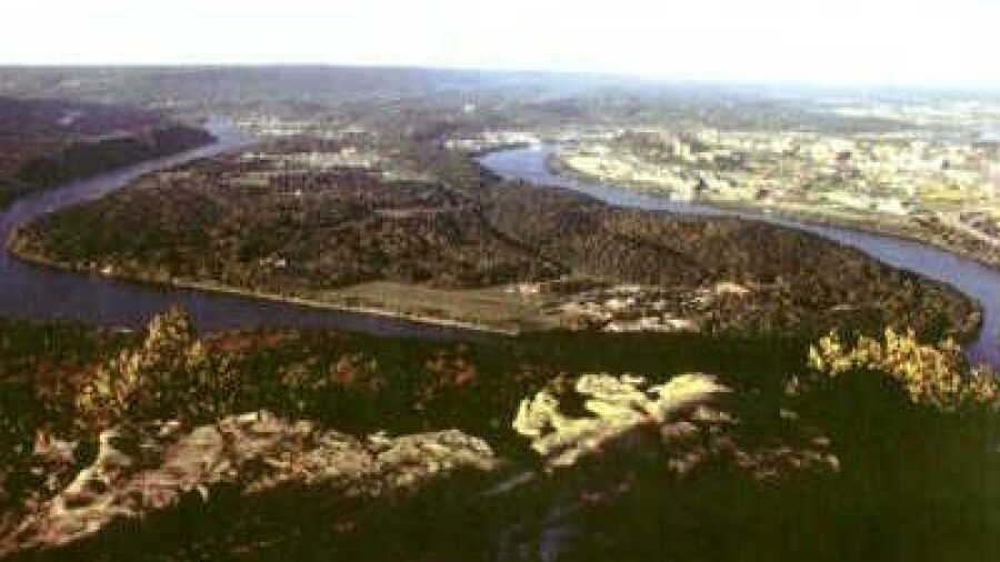 Moccasin Bend GC: Aerial view