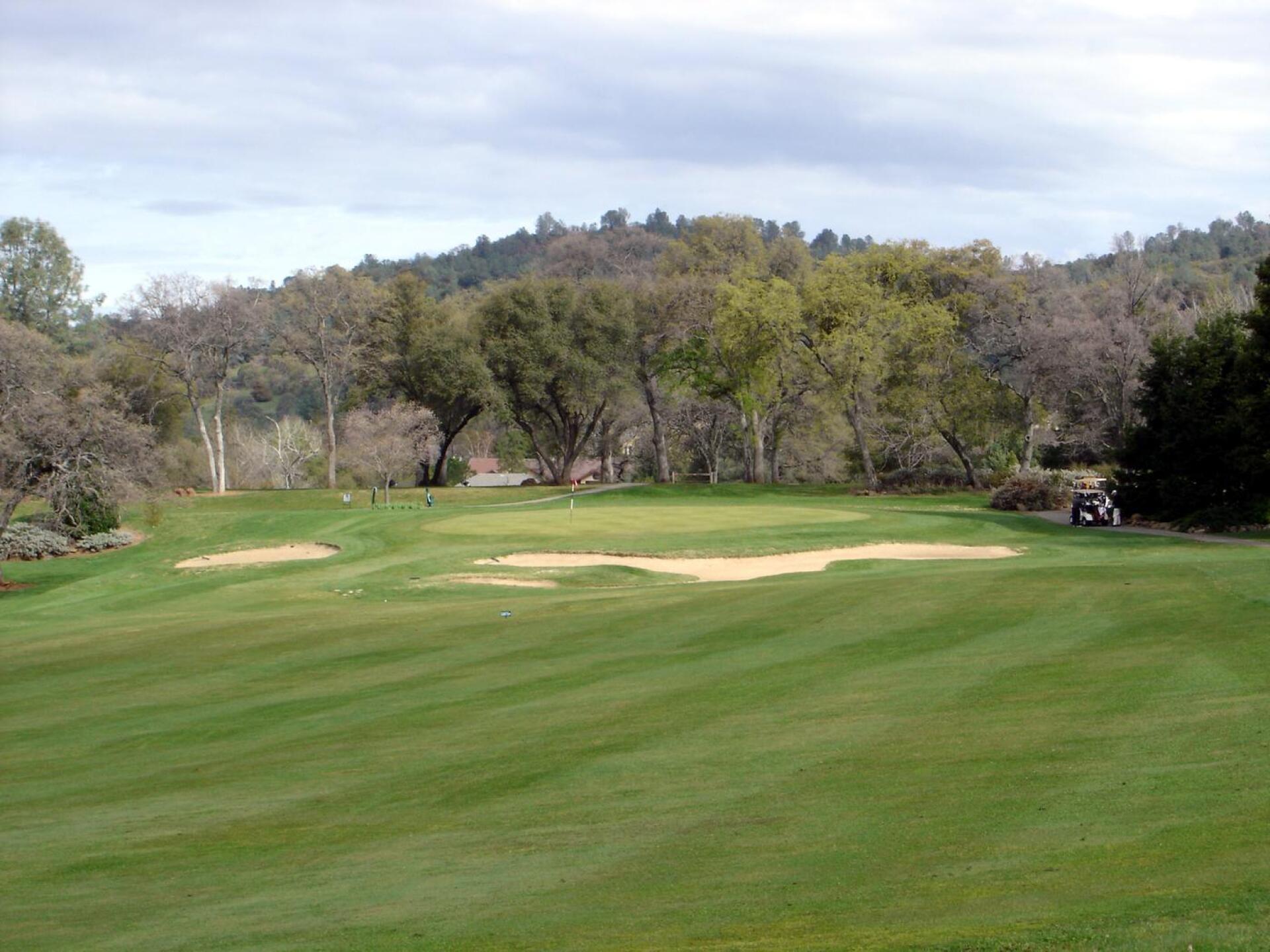 Auburn Valley GC, Hole 2, Par 4, 318 yds, 165 yds out (Photo submitted by DYakimec on 06/21/2016)