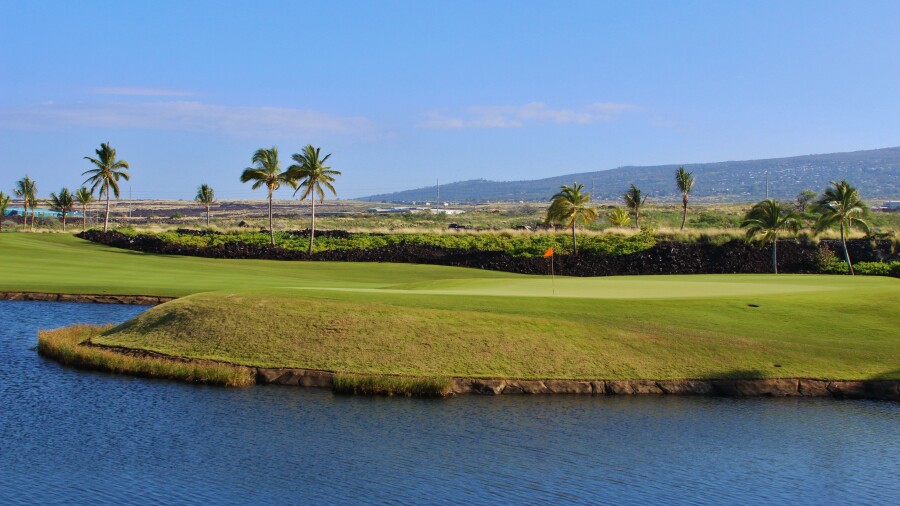 Kohanaiki golf course - hole 7