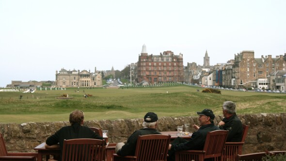 St. Andrews foursome at the 19th hole