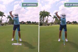 How to Hit out of a Divot and off the Cart Path